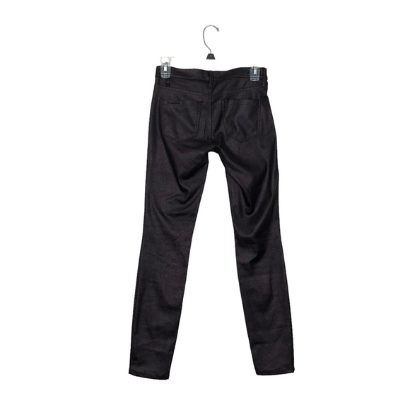 BLANKNYC sz 25 Spray On Super Skinny Jeans Coated Blackish Pink - Picture 5 of 12